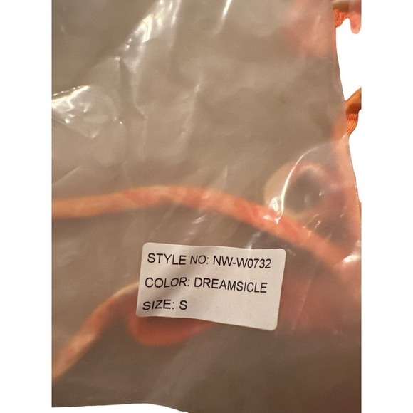 Naked Wardrobe Women's Swimsuit 2 Piece Beach String Bikini Sz S Dreamsicle NWT - Picture 5 of 5